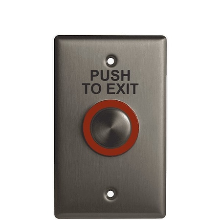 Camden Camden: Illuminated piezoelectric push button, blank, faceplate graphic Push to exit. CMD-CM-9600/7